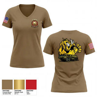 Womens Short Sleeve Vneck Shirt, 478th Trasportation Company, Army, Teamtime, Team time, sublimation, custom sports apparel, team uniforms, spirit wear, spiritwear, sports uniforms, custom shirts, team store, custom team store, fundraiser sports, apparel fundraiser