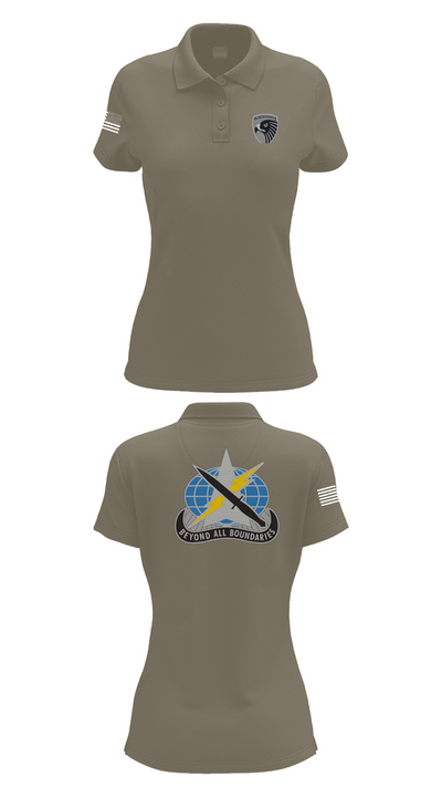 743rd MI BN 75372037 Women's Short Sleeve Performance Polo  - 75