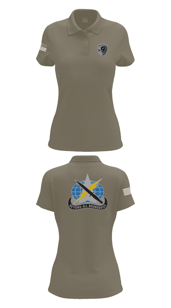 Womens Short Sleeve Performance Polo, 743rd MI BN, , Teamtime, Team time, sublimation, custom sports apparel, team uniforms, spirit wear, spiritwear, sports uniforms, custom shirts, team store, custom team store, fundraiser sports, apparel fundraiser