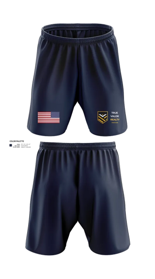 Athletic Shorts With Pockets, True Valor Realty, , Teamtime, Team time, sublimation, custom sports apparel, team uniforms, spirit wear, spiritwear, sports uniforms, custom shirts, team store, custom team store, fundraiser sports, apparel fundraiser