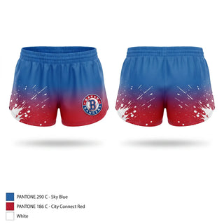 Womens Shorts, Baker Rangers, Baseball, Teamtime, Team time, sublimation, custom sports apparel, team uniforms, spirit wear, spiritwear, sports uniforms, custom shirts, team store, custom team store, fundraiser sports, apparel fundraiser