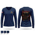 HOLLYWOOD 36159409 Women's Long Sleeve V-neck Shirt - 1