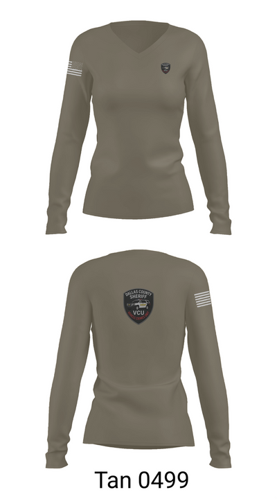 Vehicle Crimes Unit 21517515 Women's Long Sleeve V-neck Shirt - 73