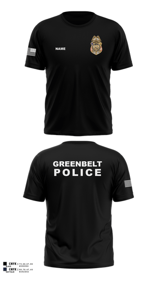 Old School Cotton Feel Shirt, Greenbelt Police Department, Police, Teamtime, Team time, sublimation, custom sports apparel, team uniforms, spirit wear, spiritwear, sports uniforms, custom shirts, team store, custom team store, fundraiser sports, apparel fundraiser