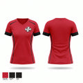Red Alert Women's Short Sleeve V-neck Shirt - 1