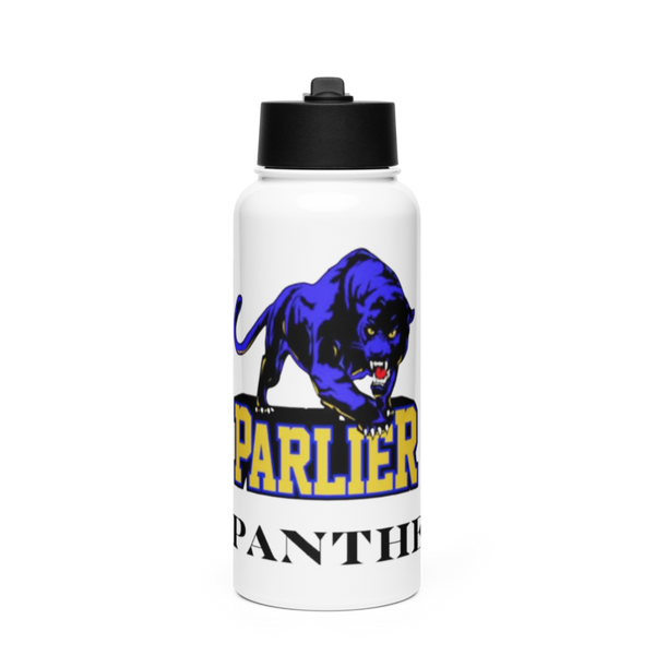 Parlier High School Basketball Stainless Steel Water Bottle with a Straw Lid