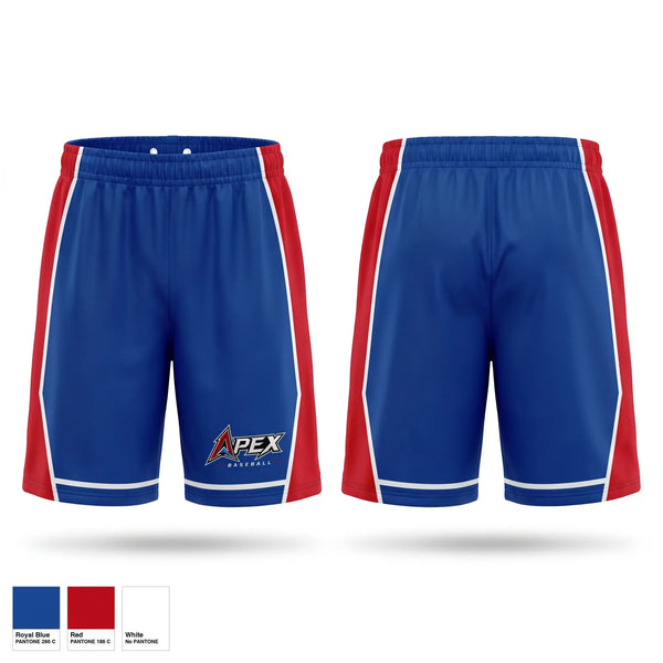 Athletic Shorts With Pockets, Apex baseball, Baseball, Teamtime, Team time, sublimation, custom sports apparel, team uniforms, spirit wear, spiritwear, sports uniforms, custom shirts, team store, custom team store, fundraiser sports, apparel fundraiser