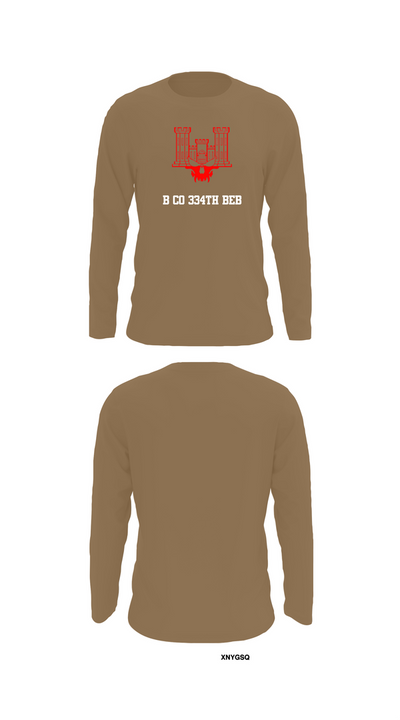 B co 334th BEB 63432042 Long Sleeve Performance Shirt 12