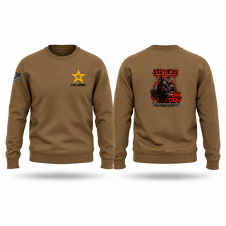 Crew Neck Sweatshirt, 1B5W Winchester, Army, Teamtime, Team time, sublimation, custom sports apparel, team uniforms, spirit wear, spiritwear, sports uniforms, custom shirts, team store, custom team store, fundraiser sports, apparel fundraiser