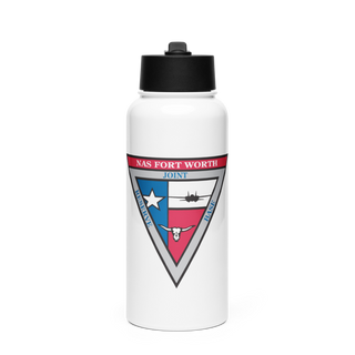 NAS JRB FORT WORTH 78488583 Stainless Steel Water Bottle with a Straw Lid