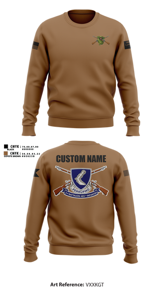 Crew Neck Sweatshirt, 3/485th IN BN VIPERS, Army, Teamtime, Team time, sublimation, custom sports apparel, team uniforms, spirit wear, spiritwear, sports uniforms, custom shirts, team store, custom team store, fundraiser sports, apparel fundraiser