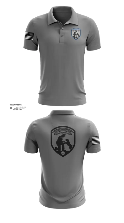 Police Helping Paws 66972550 Short Sleeve Performance Polo - 22