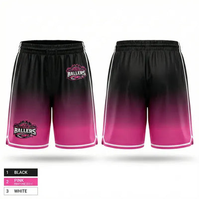 Pittsburgh Ballers 23897996 Mens Reversible Basketball Shorts - 1