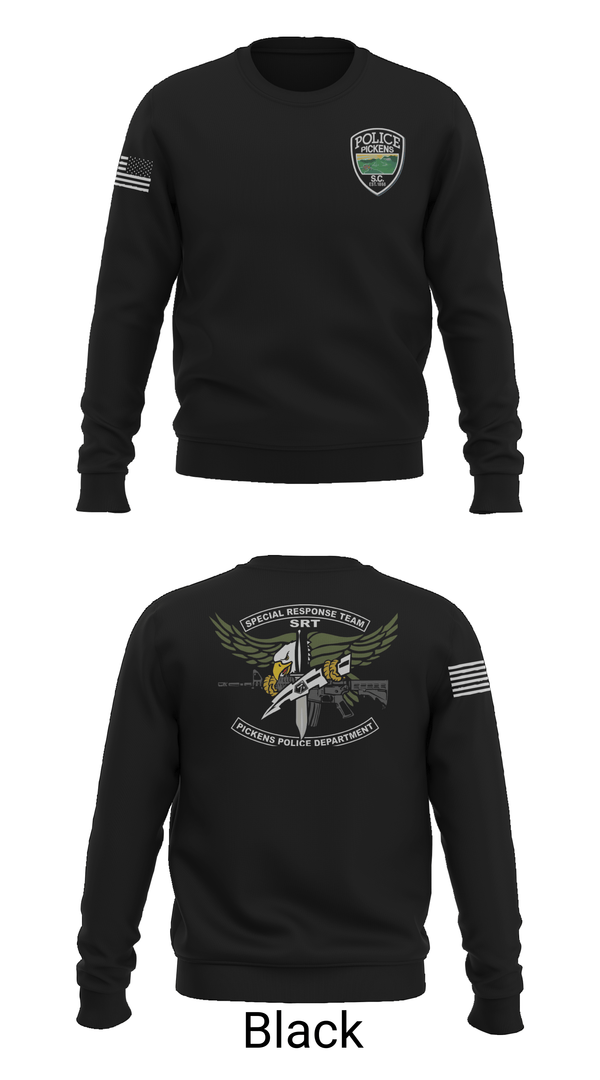 Crew Neck Sweatshirt, Pickens Police Department Special Response Team, Police, Teamtime, Team time, sublimation, custom sports apparel, team uniforms, spirit wear, spiritwear, sports uniforms, custom shirts, team store, custom team store, fundraiser sports, apparel fundraiser
