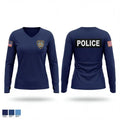 DSNY POLICE 97447284 Women's Long Sleeve V-neck Shirt - 1