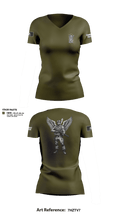 Combat Cajun Women's Short Sleeve V-neck Shirt - 5