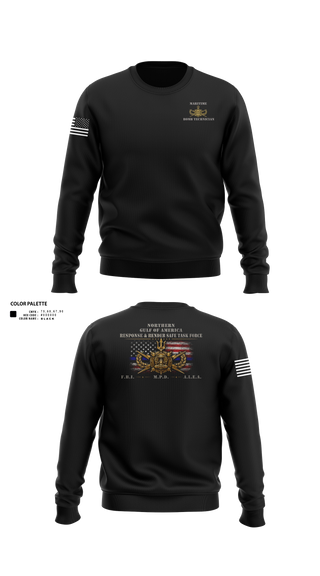 Crew Neck Sweatshirt, GOA RSTF, Police, Teamtime, Team time, sublimation, custom sports apparel, team uniforms, spirit wear, spiritwear, sports uniforms, custom shirts, team store, custom team store, fundraiser sports, apparel fundraiser
