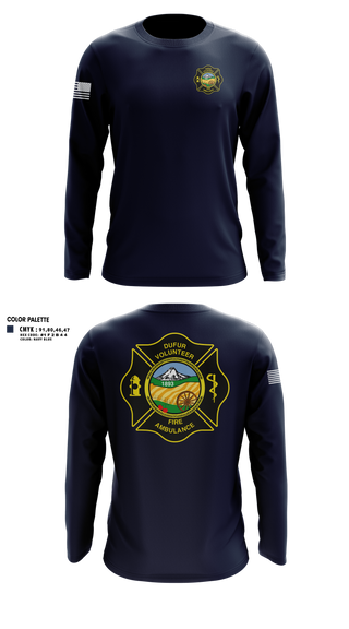 Long Sleeve Performance Shirt, Dufur Volunteer Fire and Ambulance, Fire Department, Teamtime, Team time, sublimation, custom sports apparel, team uniforms, spirit wear, spiritwear, sports uniforms, custom shirts, team store, custom team store, fundraiser sports, apparel fundraiser