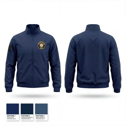 Windbreaker, PHS NJROTC, Navy, Teamtime, Team time, sublimation, custom sports apparel, team uniforms, spirit wear, spiritwear, sports uniforms, custom shirts, team store, custom team store, fundraiser sports, apparel fundraiser