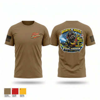 Old School Cotton Feel Shirt, Feral Fireman, Fire Department, Teamtime, Team time, sublimation, custom sports apparel, team uniforms, spirit wear, spiritwear, sports uniforms, custom shirts, team store, custom team store, fundraiser sports, apparel fundraiser