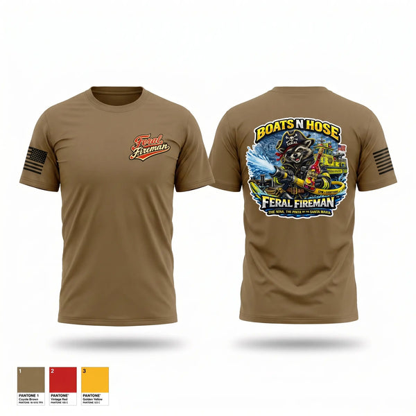 Old School Cotton Feel Shirt, Feral Fireman, Fire Department, Teamtime, Team time, sublimation, custom sports apparel, team uniforms, spirit wear, spiritwear, sports uniforms, custom shirts, team store, custom team store, fundraiser sports, apparel fundraiser