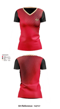 Red Springs Red Devils 1558638 Women's Short Sleeve V-neck Shirt - 2
