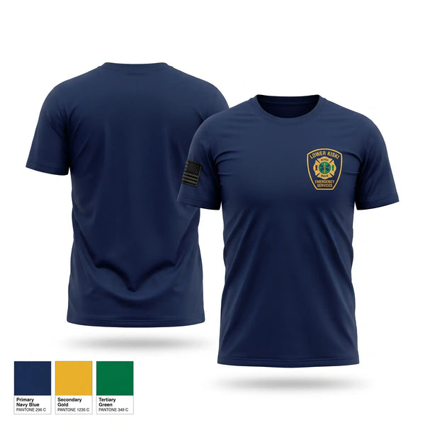 Old School Cotton Feel Shirt, Lower Kiski Ambulance Service, EMS/EMT, Teamtime, Team time, sublimation, custom sports apparel, team uniforms, spirit wear, spiritwear, sports uniforms, custom shirts, team store, custom team store, fundraiser sports, apparel fundraiser