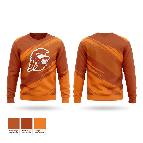 Crew Neck Sweatshirt, TROJANS, Track & Field, Teamtime, Team time, sublimation, custom sports apparel, team uniforms, spirit wear, spiritwear, sports uniforms, custom shirts, team store, custom team store, fundraiser sports, apparel fundraiser