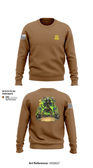 Crew Neck Sweatshirt, TF Bataan, National Guard, Teamtime, Team time, sublimation, custom sports apparel, team uniforms, spirit wear, spiritwear, sports uniforms, custom shirts, team store, custom team store, fundraiser sports, apparel fundraiser