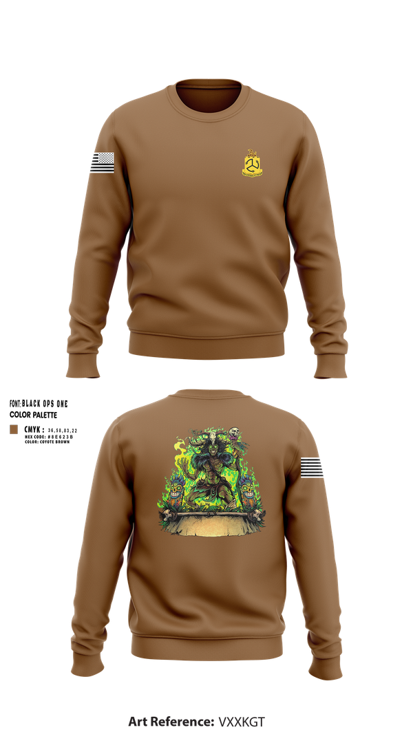 Crew Neck Sweatshirt, TF Bataan, National Guard, Teamtime, Team time, sublimation, custom sports apparel, team uniforms, spirit wear, spiritwear, sports uniforms, custom shirts, team store, custom team store, fundraiser sports, apparel fundraiser
