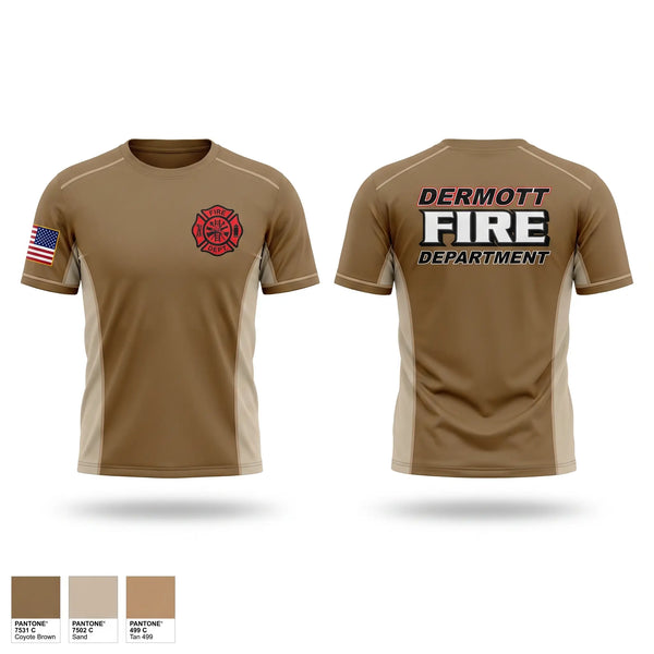 Short Sleeve Performance Shirt, Dermott Fire Department, Fire Department, Teamtime, Team time, sublimation, custom sports apparel, team uniforms, spirit wear, spiritwear, sports uniforms, custom shirts, team store, custom team store, fundraiser sports, apparel fundraiser
