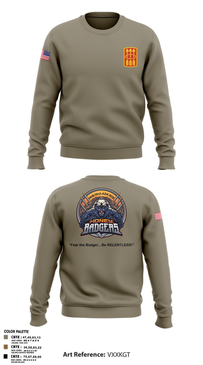 Honey Badgers / 30X 25750949 Crew Neck Sweatshirt - 1