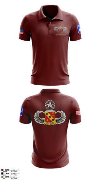 Short Sleeve Performance Polo, 4-319 AFAR, Assassin Battery, Army, Teamtime, Team time, sublimation, custom sports apparel, team uniforms, spirit wear, spiritwear, sports uniforms, custom shirts, team store, custom team store, fundraiser sports, apparel fundraiser