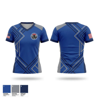 Womens Short Sleeve Vneck Shirt, STEMS, EMS/EMT, Teamtime, Team time, sublimation, custom sports apparel, team uniforms, spirit wear, spiritwear, sports uniforms, custom shirts, team store, custom team store, fundraiser sports, apparel fundraiser