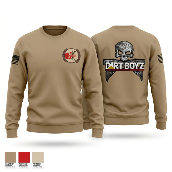 Crew Neck Sweatshirt, Dirt Boyz, Air Force, Teamtime, Team time, sublimation, custom sports apparel, team uniforms, spirit wear, spiritwear, sports uniforms, custom shirts, team store, custom team store, fundraiser sports, apparel fundraiser