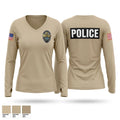 Cross City Police Women's Long Sleeve V-neck Shirt - 1