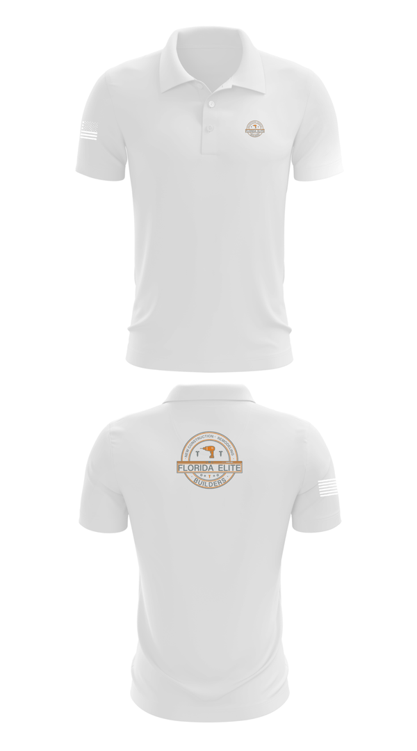 Short Sleeve Performance Polo, Florida Elite Builders, , Teamtime, Team time, sublimation, custom sports apparel, team uniforms, spirit wear, spiritwear, sports uniforms, custom shirts, team store, custom team store, fundraiser sports, apparel fundraiser