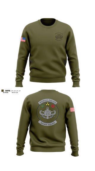 Crew Neck Sweatshirt, Mobile Police EOD Unit, Police, Teamtime, Team time, sublimation, custom sports apparel, team uniforms, spirit wear, spiritwear, sports uniforms, custom shirts, team store, custom team store, fundraiser sports, apparel fundraiser