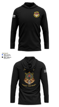 A Co, 115th BSB, 1CD Long Sleeve Performance Shirt with hood - 22