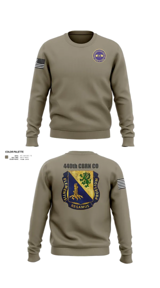 Crew Neck Sweatshirt, 440th CBRN CO, , Teamtime, Team time, sublimation, custom sports apparel, team uniforms, spirit wear, spiritwear, sports uniforms, custom shirts, team store, custom team store, fundraiser sports, apparel fundraiser