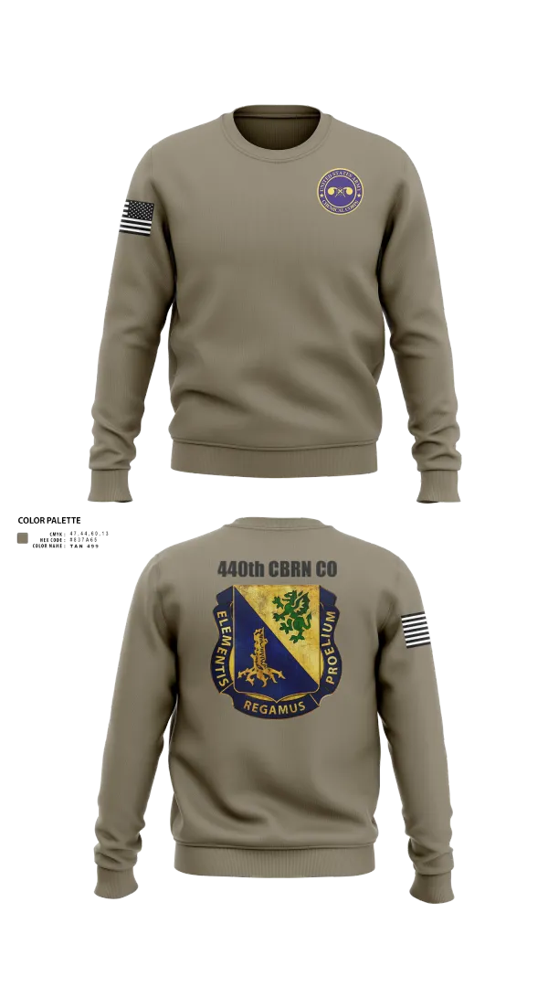 Crew Neck Sweatshirt, 440th CBRN CO, , Teamtime, Team time, sublimation, custom sports apparel, team uniforms, spirit wear, spiritwear, sports uniforms, custom shirts, team store, custom team store, fundraiser sports, apparel fundraiser