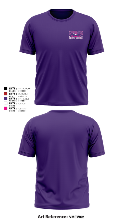 Carolina Track Hawks Short Sleeve Performance Shirt - 21