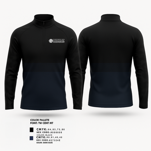 Quarter Zip Jacket, Wheeles Karate & Jiujitsu, , Teamtime, Team time, sublimation, custom sports apparel, team uniforms, spirit wear, spiritwear, sports uniforms, custom shirts, team store, custom team store, fundraiser sports, apparel fundraiser