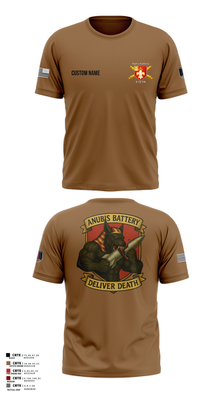 Short Sleeve Performance Shirt, Anubis Battery, 3-12 FA, Army, Teamtime, Team time, sublimation, custom sports apparel, team uniforms, spirit wear, spiritwear, sports uniforms, custom shirts, team store, custom team store, fundraiser sports, apparel fundraiser