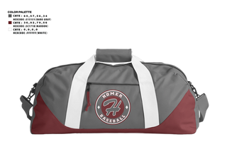 Duffle Bag, Homer Heat, Softball, Teamtime, Team time, sublimation, custom sports apparel, team uniforms, spirit wear, spiritwear, sports uniforms, custom shirts, team store, custom team store, fundraiser sports, apparel fundraiser