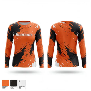 Long Sleeve Performance Shirt, Bearcats, Women's Lacrosse, Teamtime, Team time, sublimation, custom sports apparel, team uniforms, spirit wear, spiritwear, sports uniforms, custom shirts, team store, custom team store, fundraiser sports, apparel fundraiser