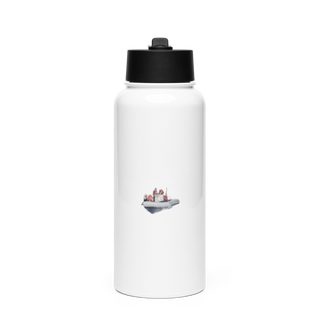 ODO1 96480640 Stainless Steel Water Bottle with a Straw Lid
