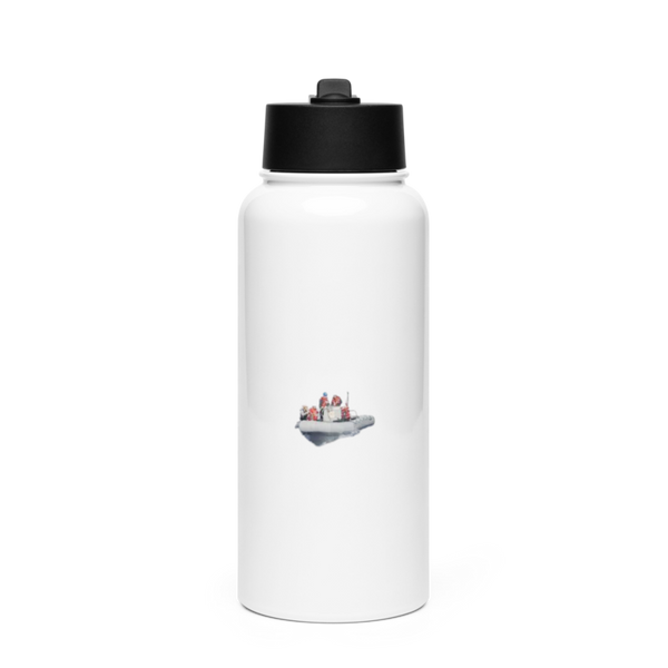 ODO1 96480640 Stainless Steel Water Bottle with a Straw Lid