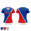 Quakers 93756287 Women's Short Sleeve V-neck Shirt - 1