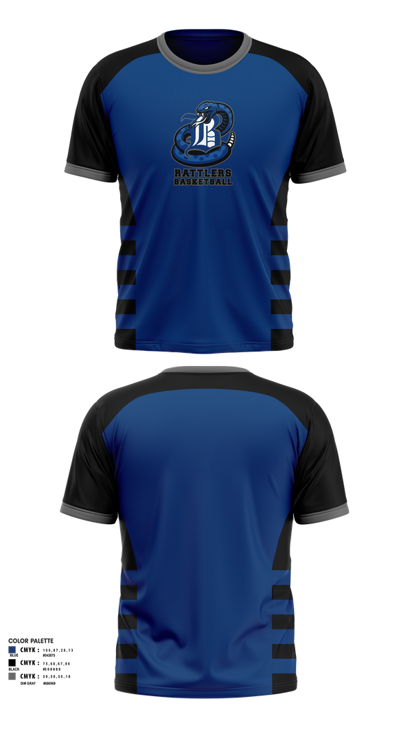 Short Sleeve Performance Shirt, Rattlers, Men's Basketball, Teamtime, Team time, sublimation, custom sports apparel, team uniforms, spirit wear, spiritwear, sports uniforms, custom shirts, team store, custom team store, fundraiser sports, apparel fundraiser